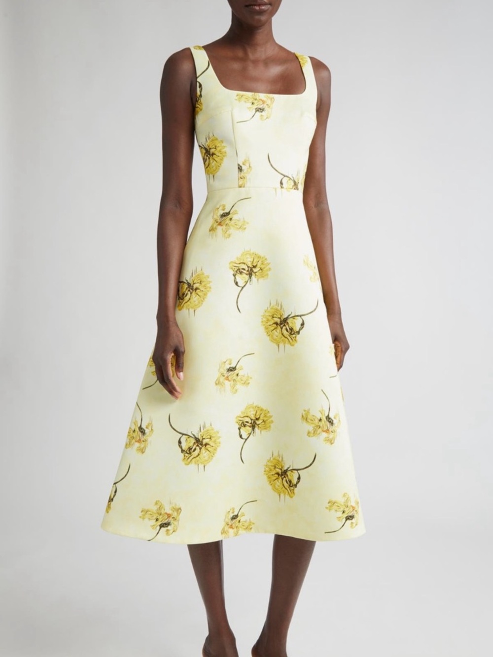 NWT Authentic Emilia Wickstead Shiloh Floral Midi Dress 4 US/ 8 UK